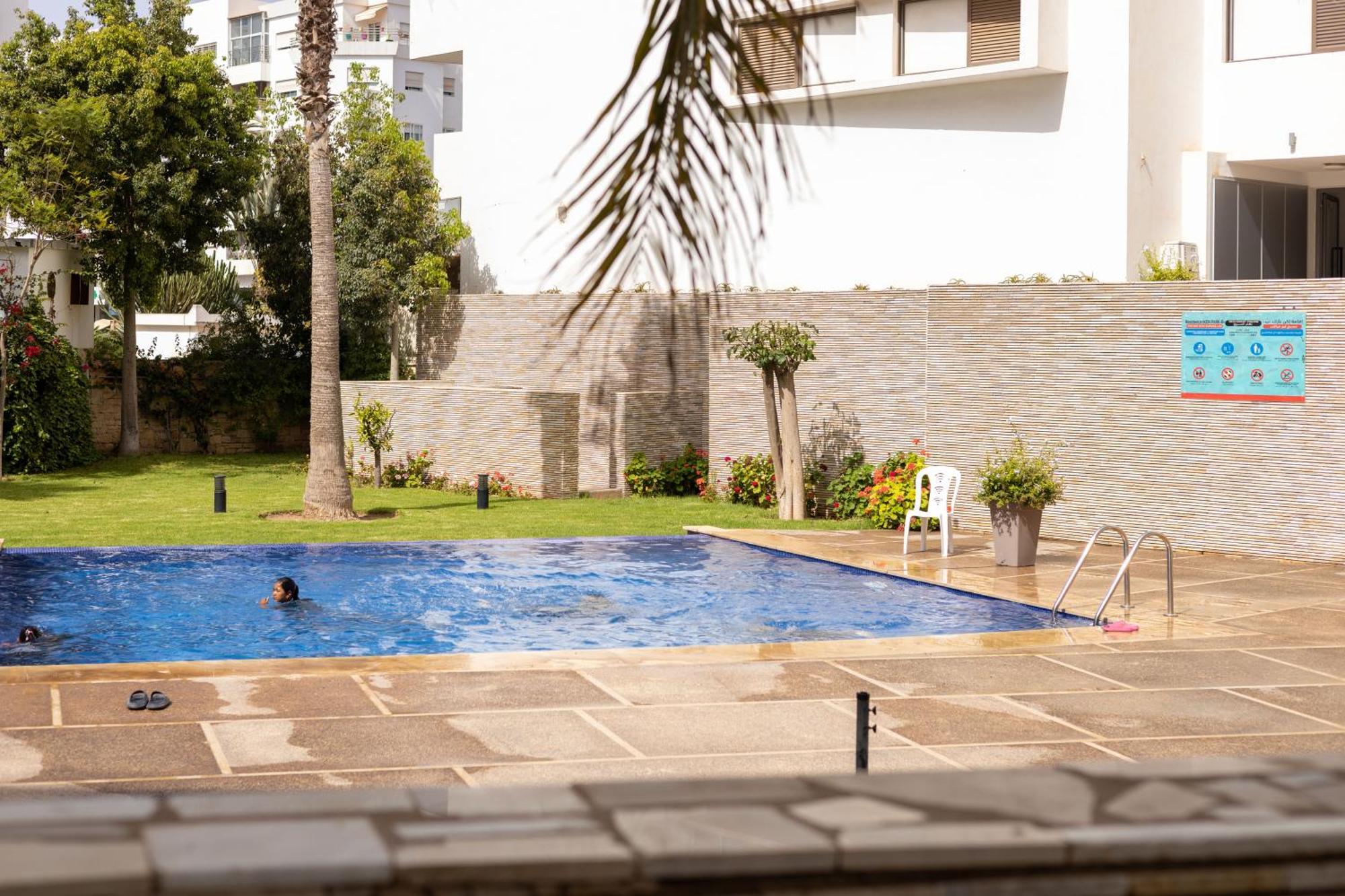 Ferienwohnung Central Panoramic View In Agadir Bay, Big Terrace, Pools, Wifi, Parking Exterior foto