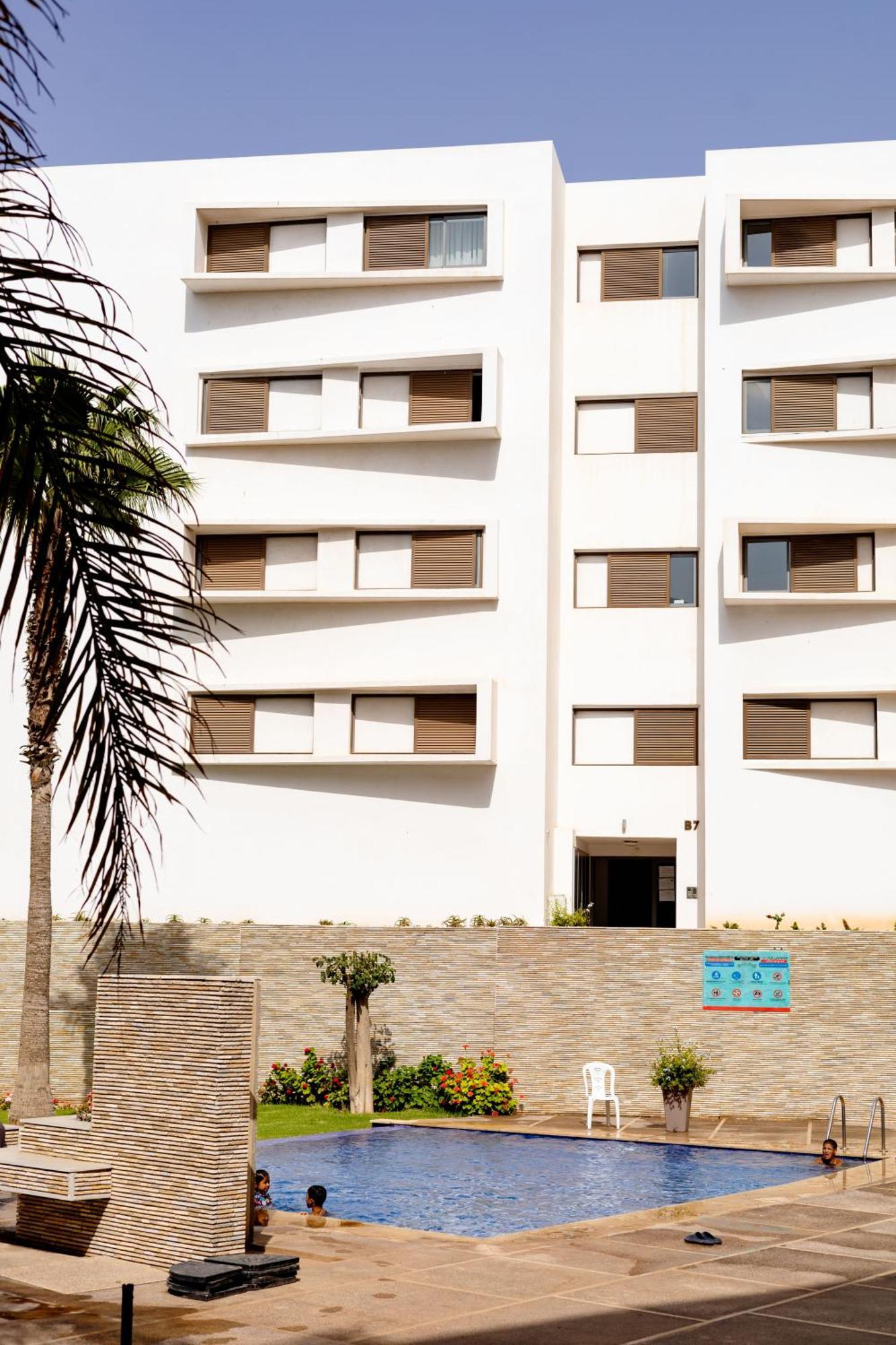 Ferienwohnung Central Panoramic View In Agadir Bay, Big Terrace, Pools, Wifi, Parking Exterior foto