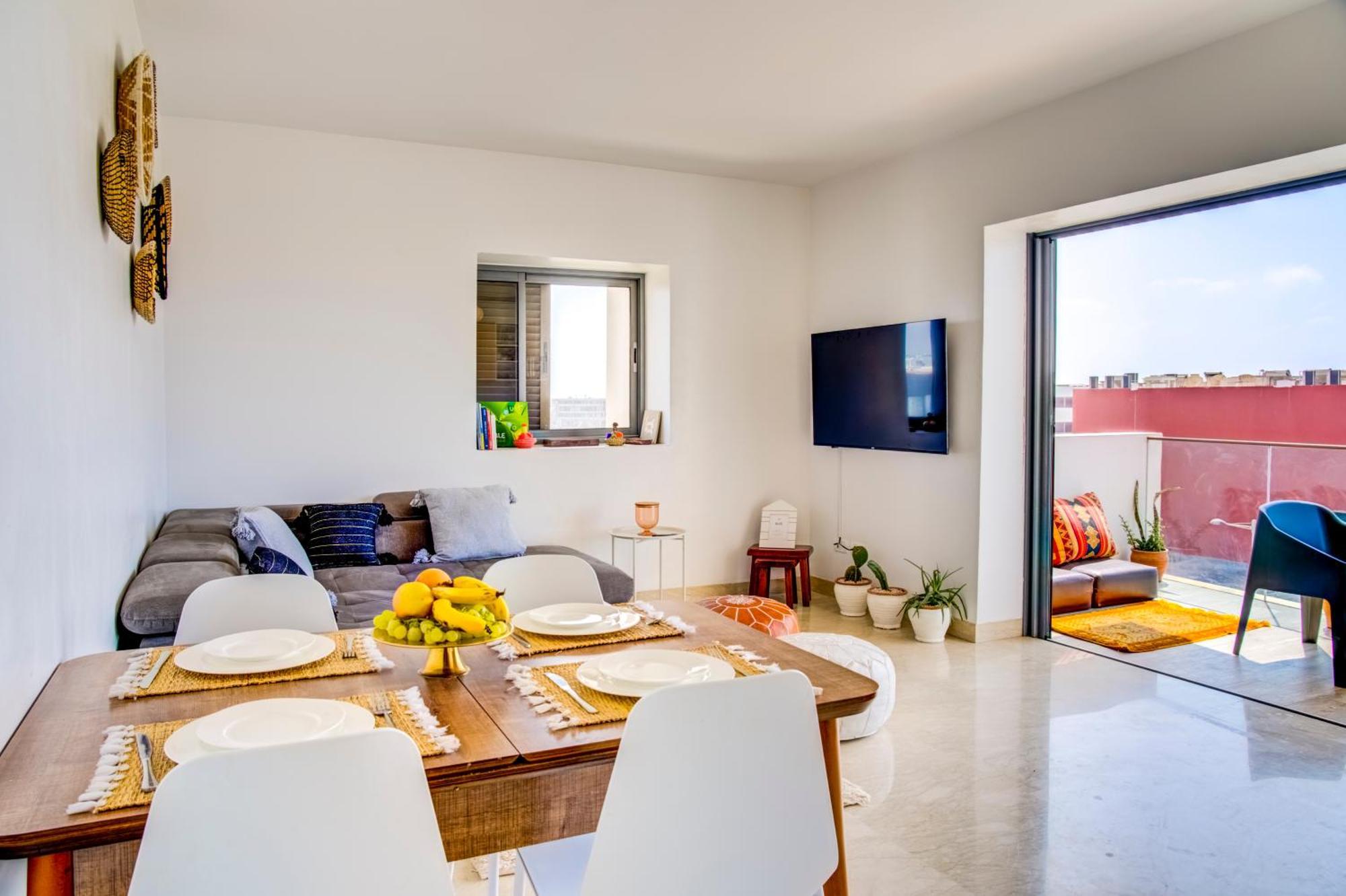 Ferienwohnung Central Panoramic View In Agadir Bay, Big Terrace, Pools, Wifi, Parking Exterior foto